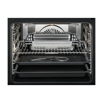 Electrolux Built In Oven with Full Steam Function KOAAS31X + Electrolux Built-In Convection Microwave EMSB25XC + Electrolux 90 cm Wall Mounted Chimney UltimateTaste 700 Series ECS9932KB + Electrolux 90 cm 4 Burner Hob EHG9430BCD