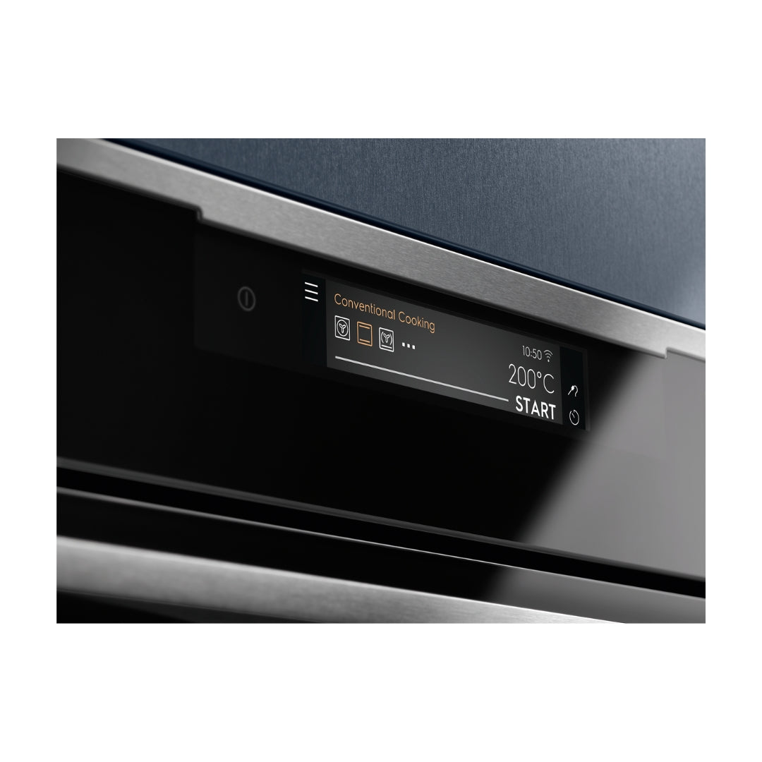 Electrolux Built In Oven with Full Steam Function KOAAS31X + Electrolux Built-In Convection Microwave EMSB25XC + Electrolux 90 cm Chimney UltimateTaste 700 Series ECS9932KB + Electrolux 90 cm 4 Burner Hob EHG9430BCI