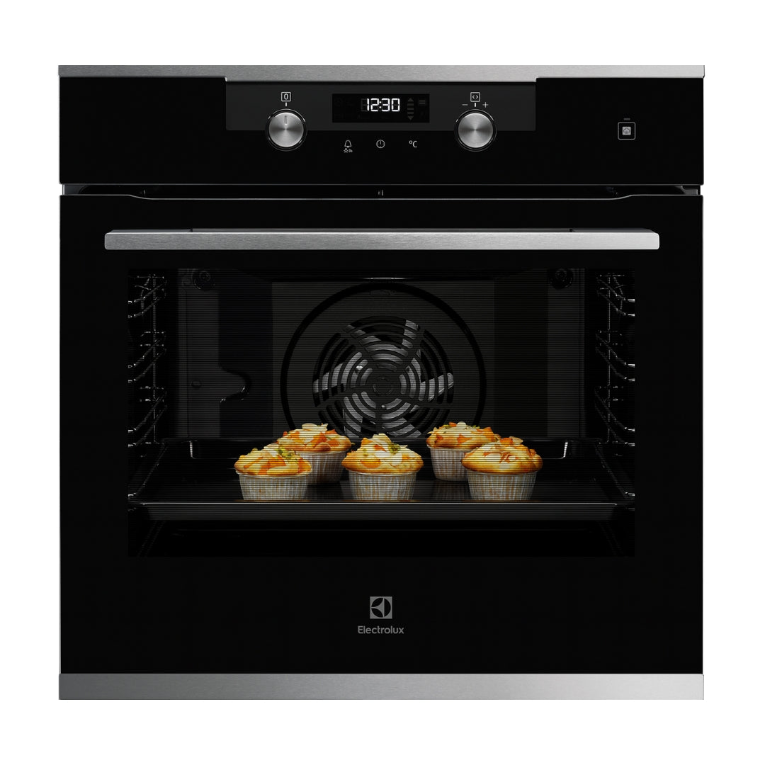Electrolux Built In Oven with Steam Assist UltimateTaste 500 KODDP71XA + Electrolux Built-In Convection Microwave UltimateTaste 700 EMSB25XC