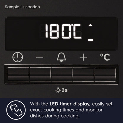 Electrolux Built In Oven With Air Fryer UltimateTaste 500 KOIGH00KA2 + Electrolux Built-In Microwave UltimateTaste 500 EMSB25XG