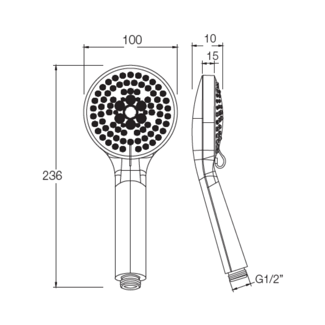 Parryware Multi Flow Hand Shower T9819A1 - Chrome
