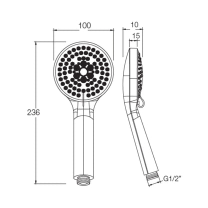 Parryware Multi Flow Hand Shower T9819A1 - Chrome