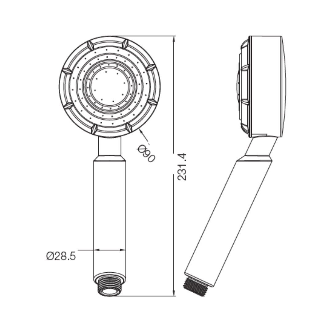 Parryware Single Flow Hand Shower T9855A1 - Chrome