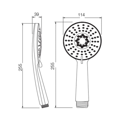 Parryware Multi Flow Hand Shower T9858A1 - Chrome