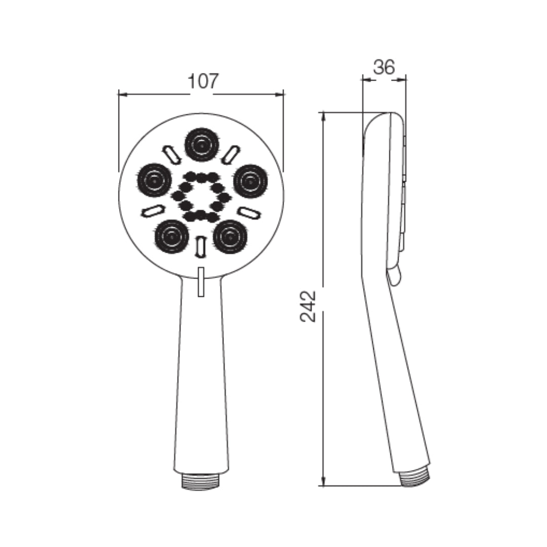 Parryware Multi Flow Hand Shower T9864A1 - Chrome