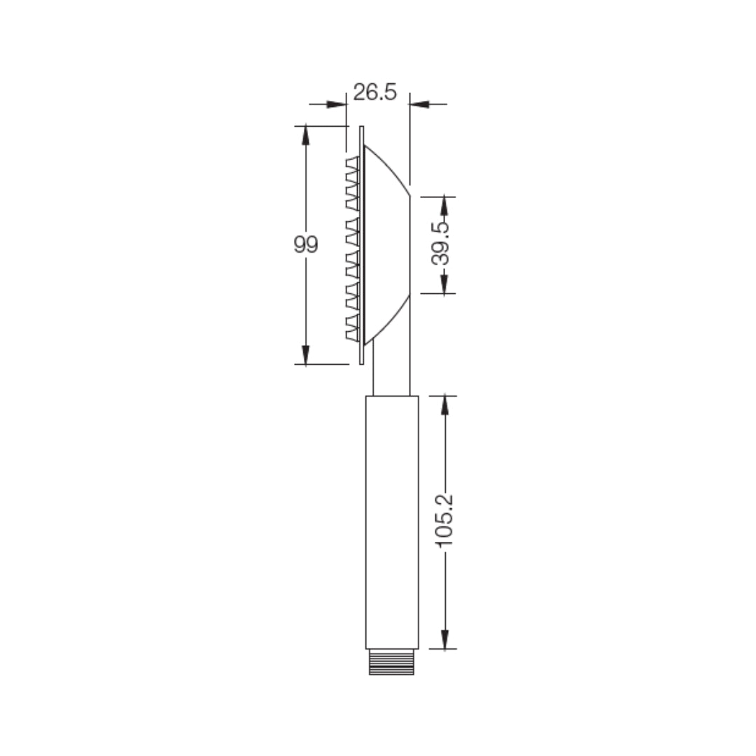Parryware Single Flow Hand Shower T9870A1 - Chrome