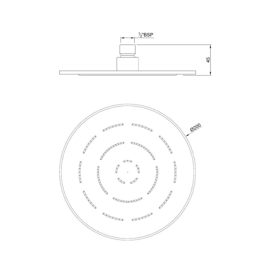 Jaquar Single Flow Overhead Shower OHS-CHR-1613 - Chrome