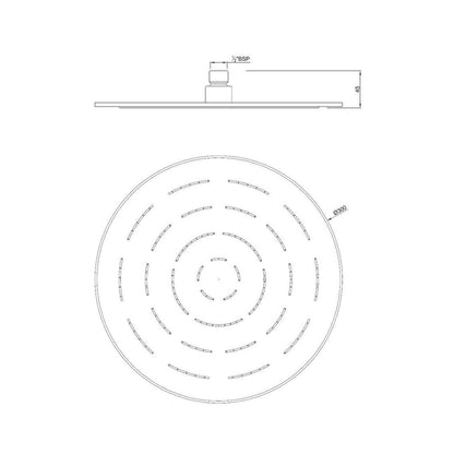 Jaquar Single Flow Overhead Shower OHS-CHR-1633 - Chrome