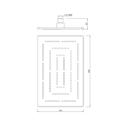 Jaquar Single Flow Overhead Shower OHS-CHR-1637 - Chrome