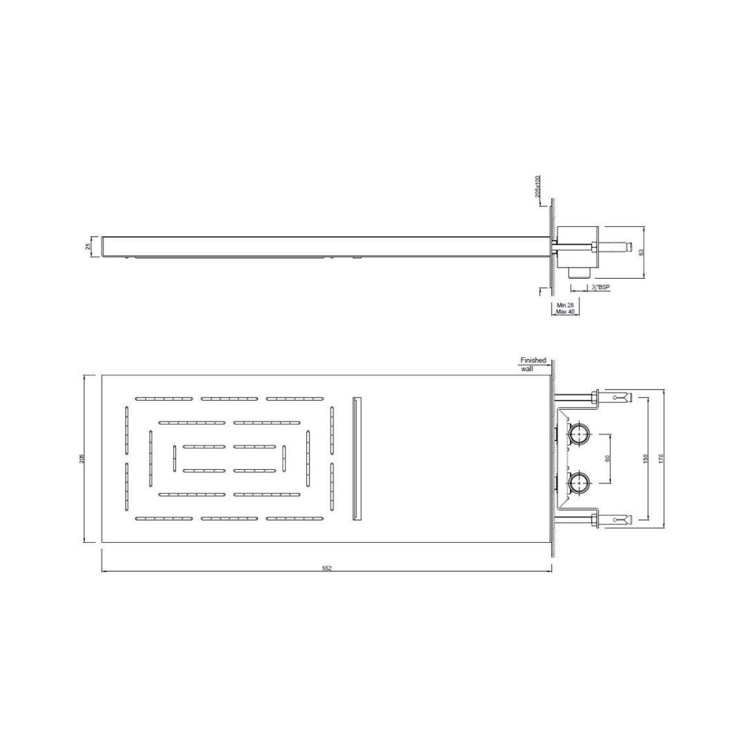 Jaquar Multi Flow Overhead Shower OHS-CHR-1649 - Chrome