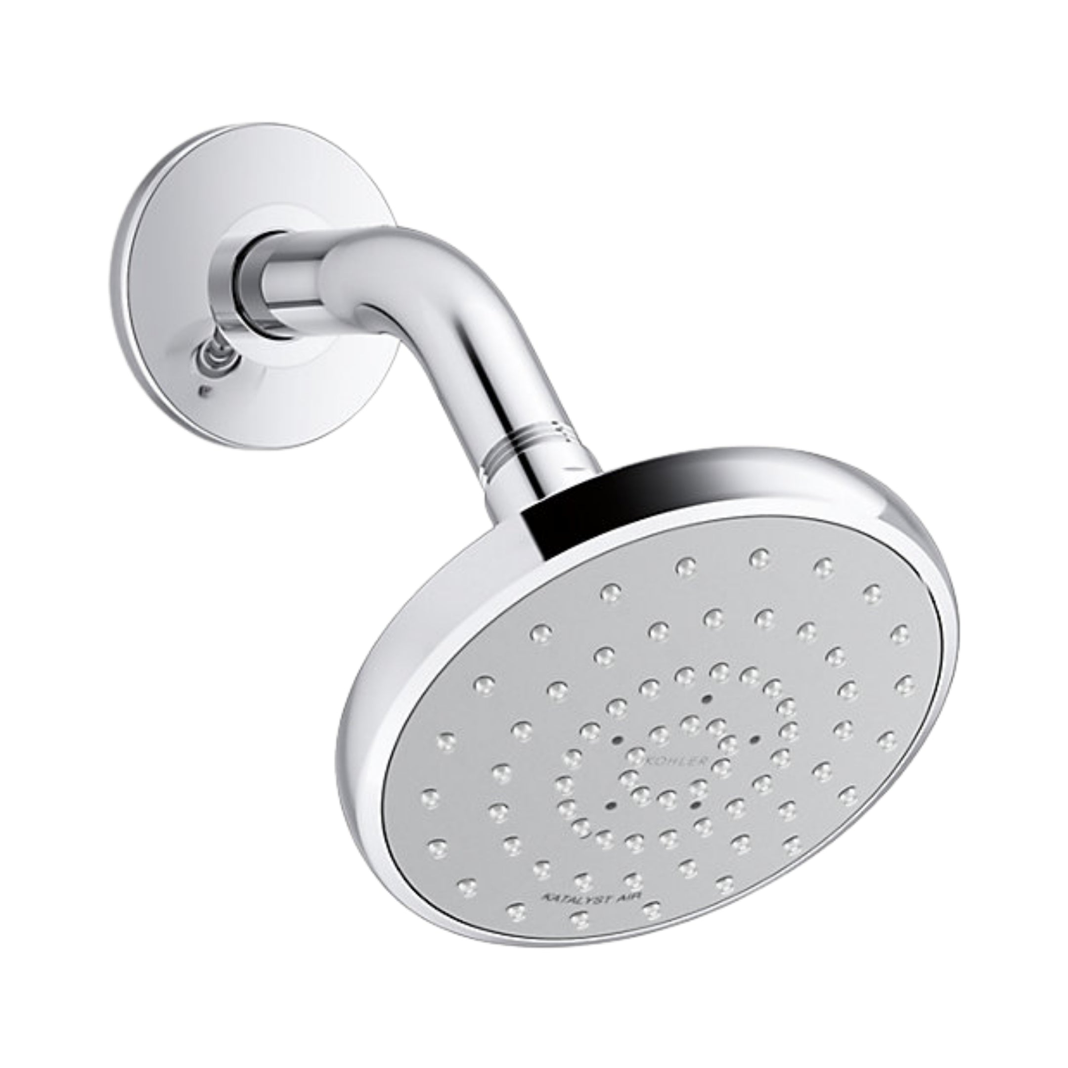 Kohler Single Flow Overhead Showers Rain Duet 23657IN-CP - Chrome on ...