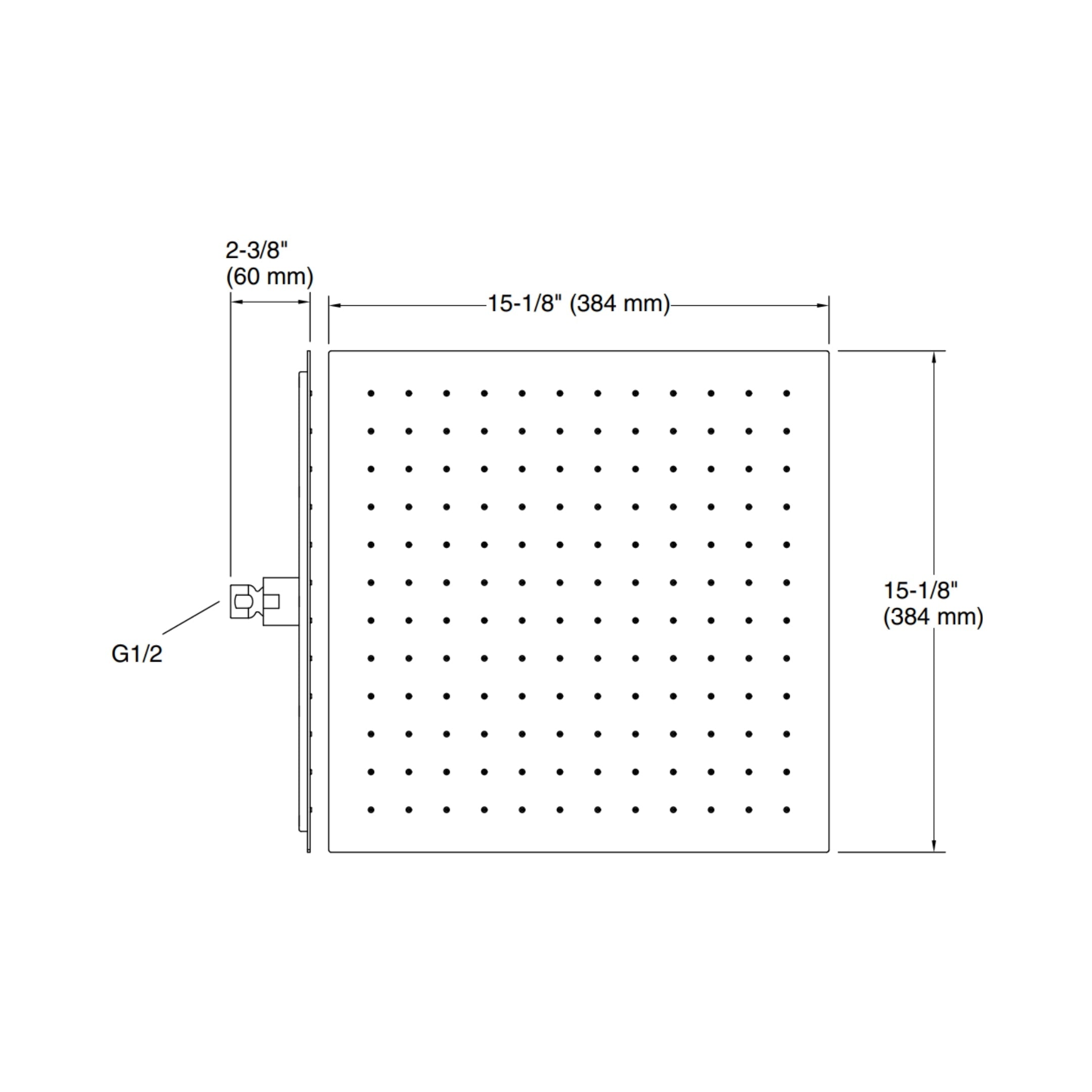 Kohler Single Flow Overhead Showers Modern Life 9301IN-ZX-BV