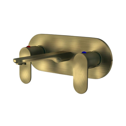 Jaquar Wall Mounted Basin Mixer Opal Prime OPP-ABR-15433PM - Antique Bronze