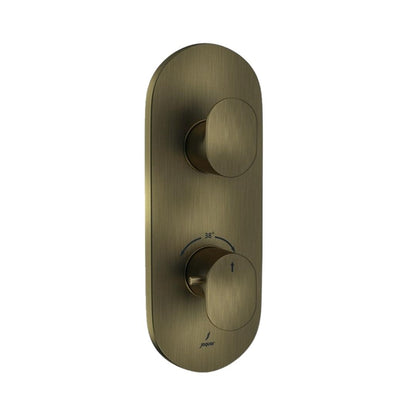 Jaquar 2 Way Thermostatic Diverter Opal Prime OPP-ABR-15681PM Normal Flow - Antique Bronze Finish