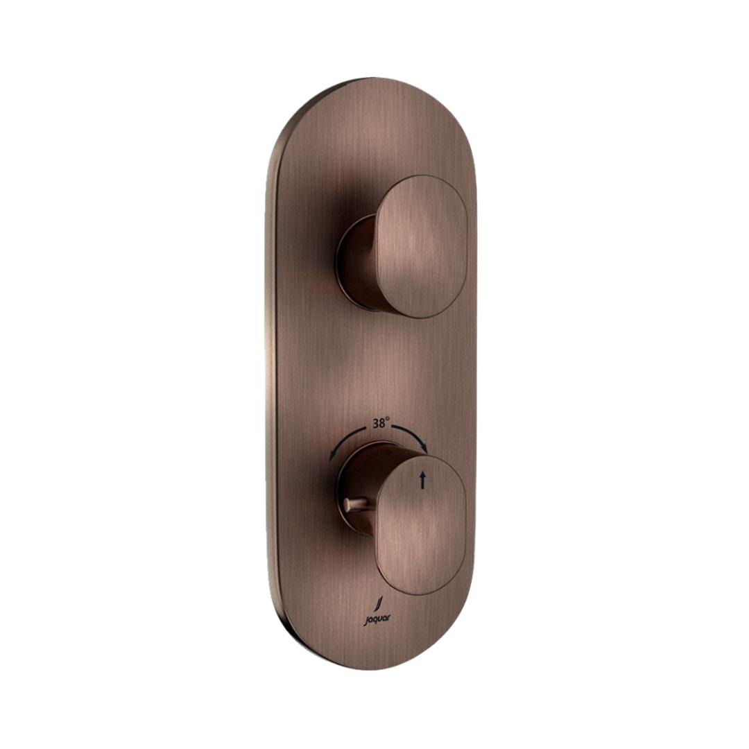 Jaquar 2 Way Thermostatic Diverter Opal Prime OPP-ACR-15681PM Normal Flow - Antique Copper Finish