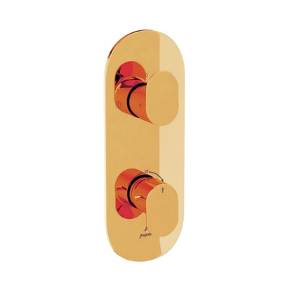 Jaquar 2 Way Thermostatic Diverter Opal Prime OPP-GBP-15681PM Normal Flow - Gold Bright PVD Finish