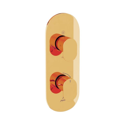 Jaquar 3 Way Thermostatic Diverter Opal Prime OPP-GBP-15683PM Normal Flow - Gold Bright PVD Finish