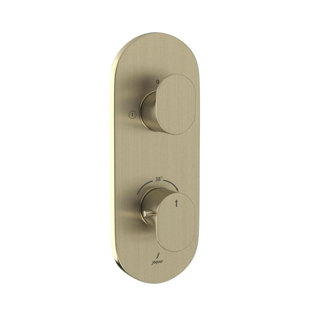 Jaquar 2 Way Thermostatic Diverter Opal Prime OPP-GDS-15681PM Normal Flow - Gold Dust Finish