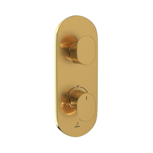 Jaquar 1 Way Thermostatic Diverter Opal Prime OPP-GLD-15661PM Normal Flow - Full Gold Finish