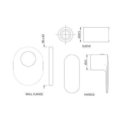 Jaquar Basin Area Stop Valve Opal Prime OPP-WHM-15083PM - White Matt