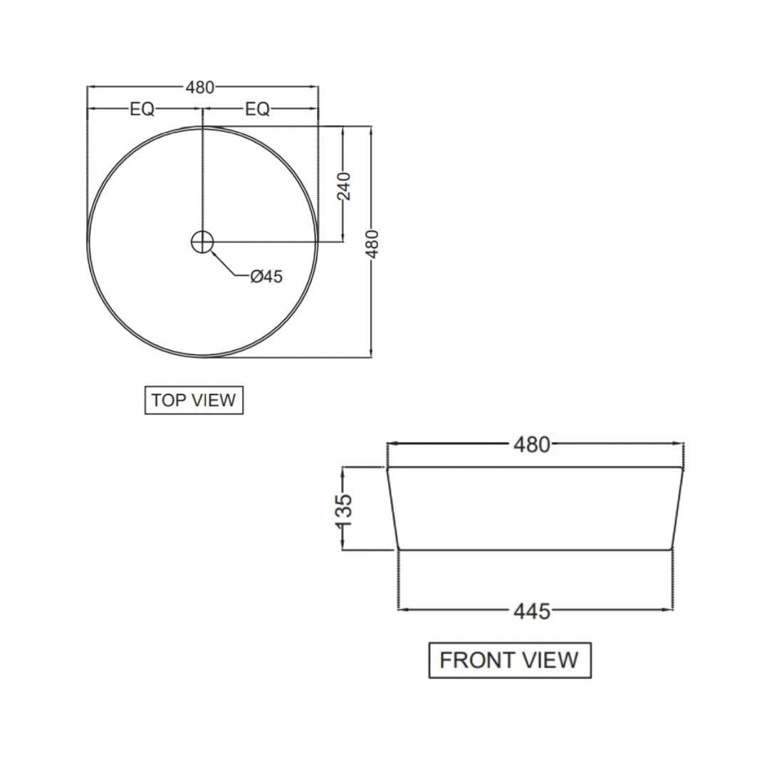 Jaquar - Table Top Circle White Wash Basin - Opal - OPS WHT 15901N by ...