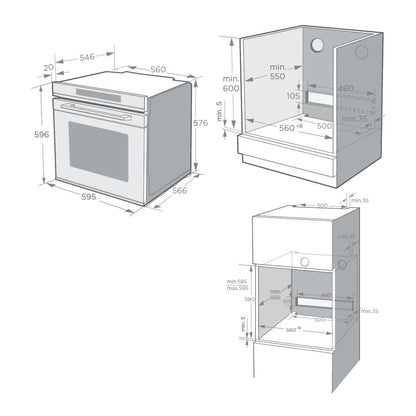 Hafele Built In Oven ORB 72 BIO + Hafele Built-In Convection Microwave DIAMOND 34 MWO