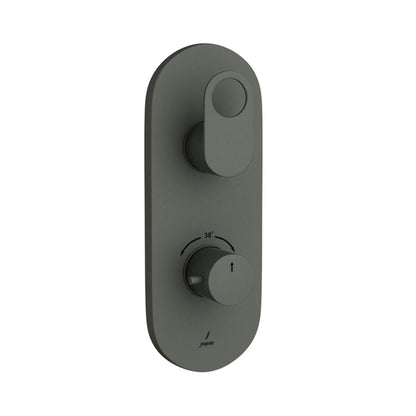 Jaquar 1 Way Thermostatic Diverter Ornamix Prime ORP-GRF-10661PM Normal Flow - Graphite Finish