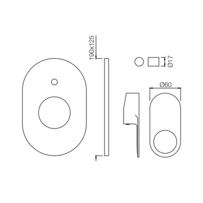 Jaquar 2 Way Diverter Ornamix Prime ORP-WHM-10079NKPM High Flow - White Matt Finish