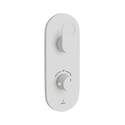 Jaquar 1 Way Thermostatic Diverter Ornamix Prime ORP-WHM-10661PM Normal Flow - White Matt Finish