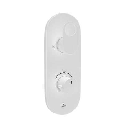 Jaquar 2 Way Thermostatic Diverter Ornamix Prime ORP-WHM-10681PM Normal Flow - White Matt Finish