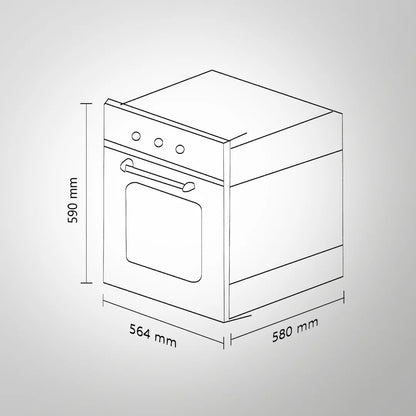 Kaff Built In Oven OV 83 ML7 + Kaff Built-In Microwave KMW HN 6 BLK