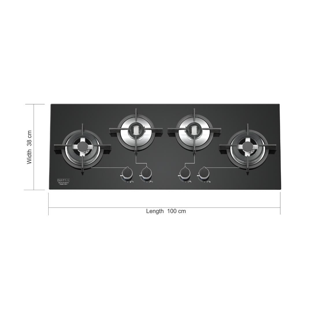 Carysil 100 cm 4 Burner Hob Passilo Series PASSILO 100 4