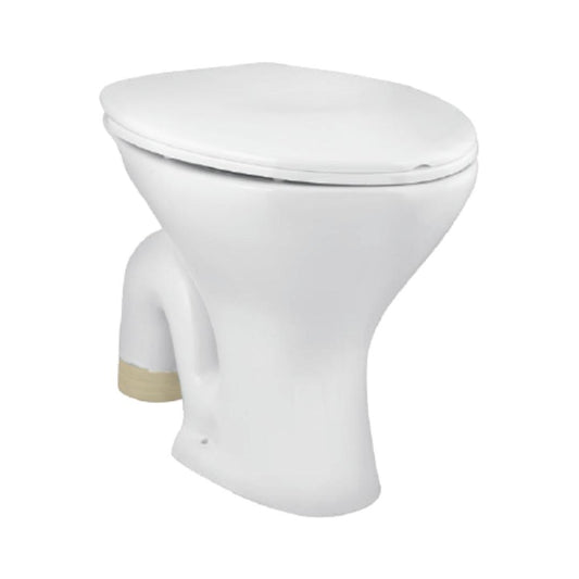 Parryware Floor Mounted White Closet WC Petite EWC Set PETITE EWC SET C0288 with P-Trap