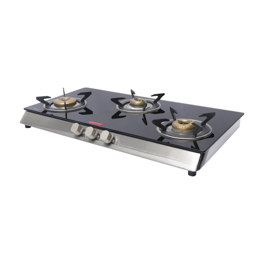 Carysil 77 cm 3 Burner Cooktop Piano 3BR Auto