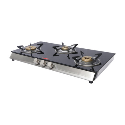 Carysil 77 cm 3 Burner Cooktop Piano 3BR Auto