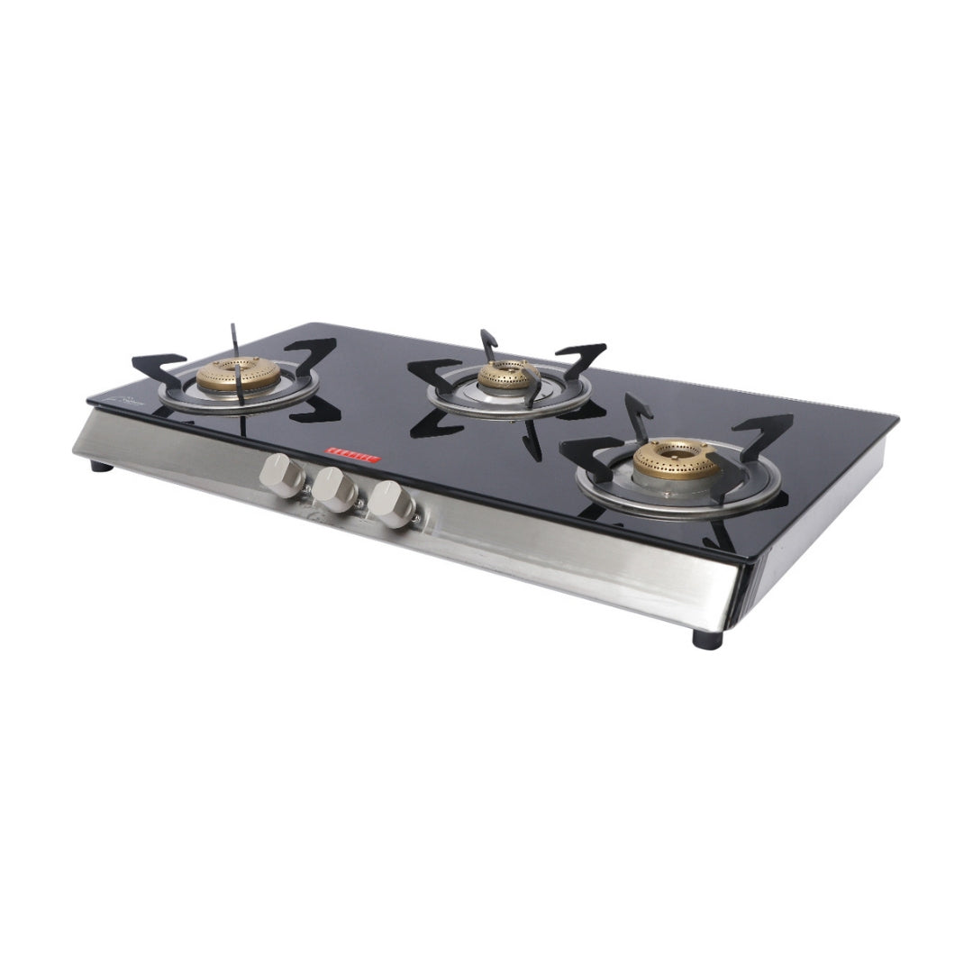 Carysil 77 cm 3 Burner Cooktop Piano 3BR NON Auto