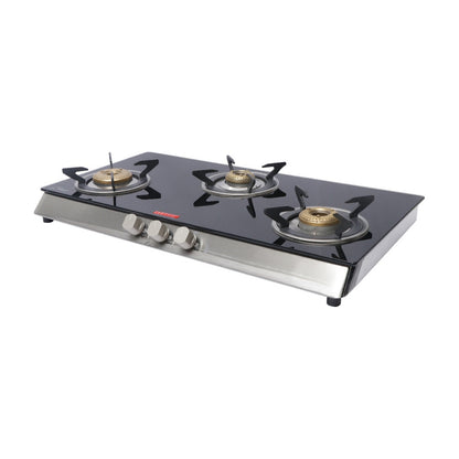 Carysil 77 cm 3 Burner Cooktop Piano 3BR NON Auto