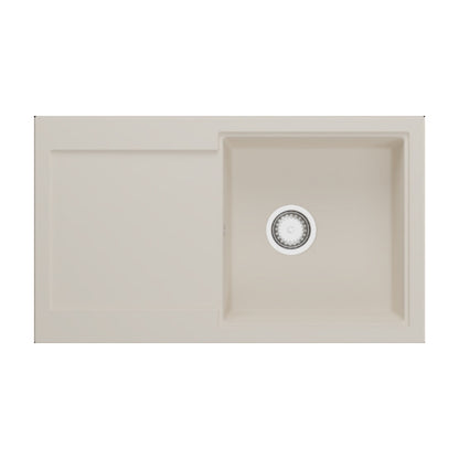 Hafele Quartz Sink Lithos Quartz Range PRIMO SINGLE BOWL ( 34 x 20 inches )  -  Mocha