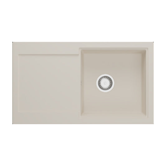Hafele Quartz Sink Lithos Quartz Range PRIMO SINGLE BOWL ( 34 x 20 inches )  -  Mocha