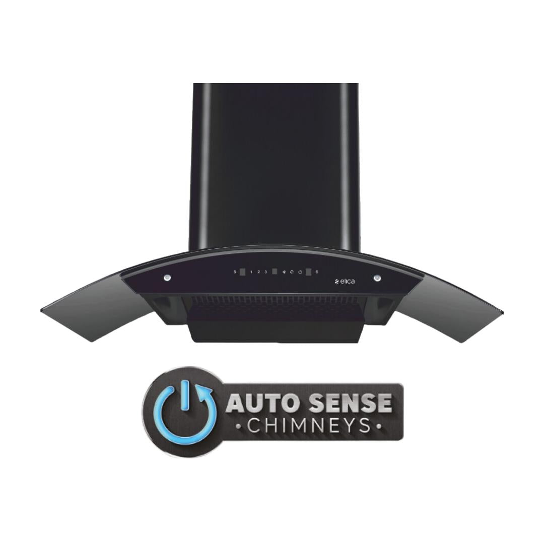Elica 60 cm Wall Mounted Chimney Auto Sense Auto Sense PRO PLUS FL HAC LTW MS NERO 60