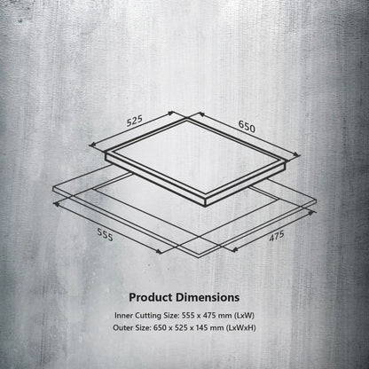 Kaff 60 cm 4 Burner Hob Preston PRS 654