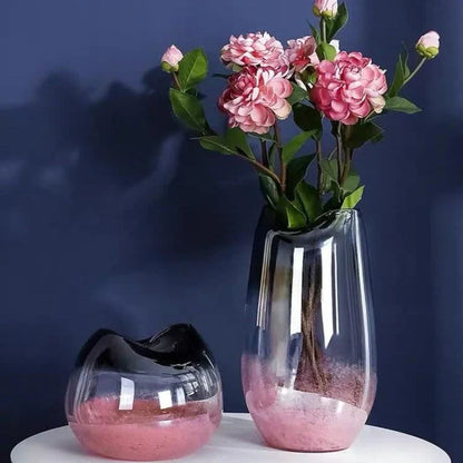 Ethereal Blush Glass Harmony Vase