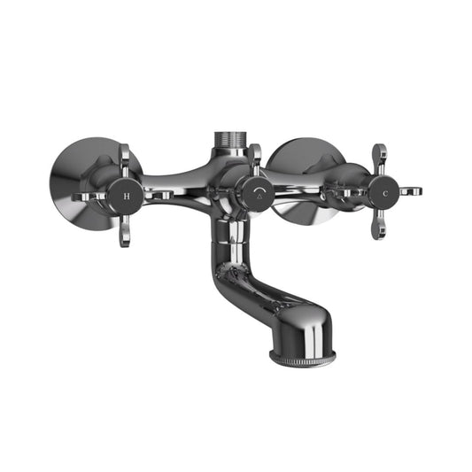 Jaquar 2 Way Wall Mixer Queens Prime QQP-BCH-7217PM Normal Flow - Black Chrome Finish