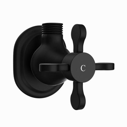 Jaquar Basin Area Angle Valve Queens Prime QQP-BLM-7053PM - Black Matt