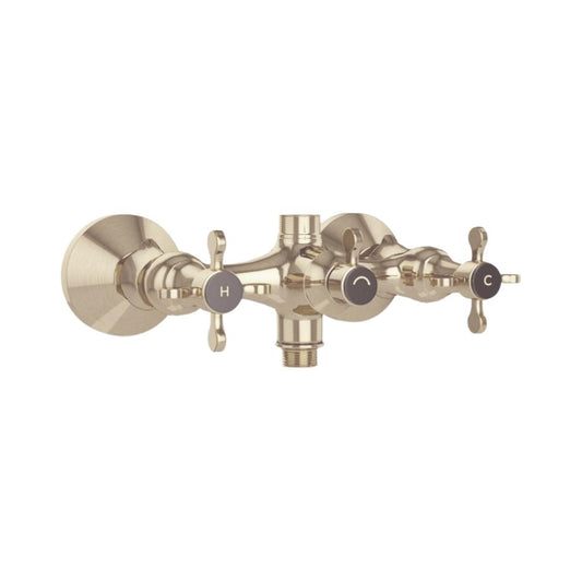 Jaquar 2 Way Wall Mixer Queens Prime QQP-GDS-7215PM Normal Flow - Gold Dust Finish