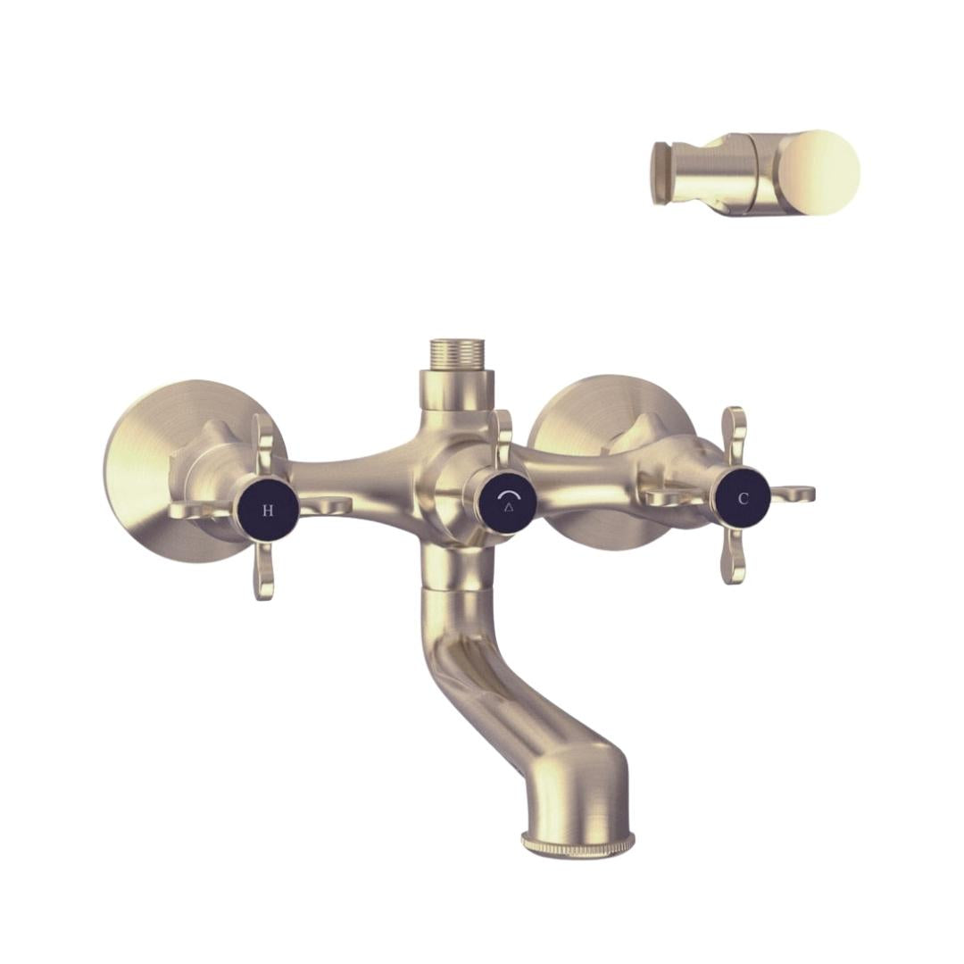 Jaquar 2 Way Wall Mixer Queens Prime QQP-GDS-7267PM Normal Flow - Gold ...