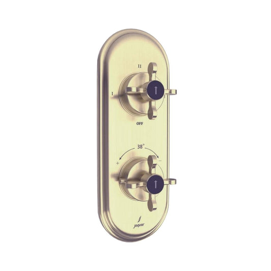 Jaquar 3 Way Thermostatic Diverter Queens Prime QQP-GDS-7683PM Normal Flow - Gold Dust Finish