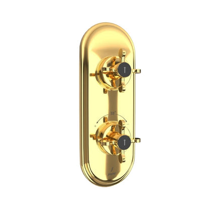 Jaquar 1 Way Thermostatic Diverter Queens Prime QQP-GLD-7661PM Normal Flow - Full Gold Finish