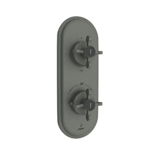 Jaquar 3 Way Thermostatic Diverter Queens Prime QQP-GRF-7683PM Normal Flow - Graphite Finish