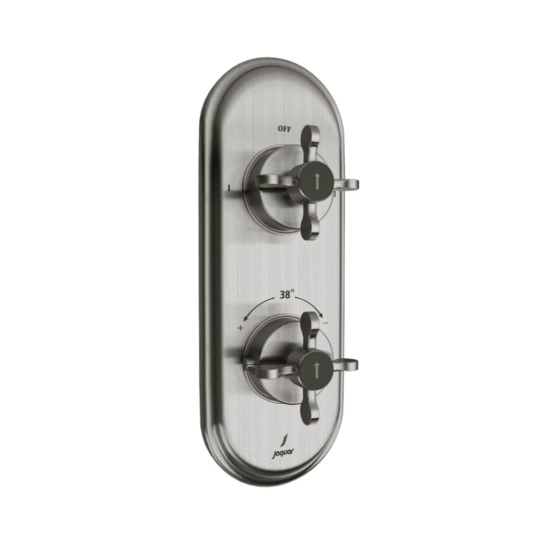 Jaquar 2 Way Thermostatic Diverter Queens Prime QQP-SSF-7681PM Normal Flow - Stainless Steel Finish